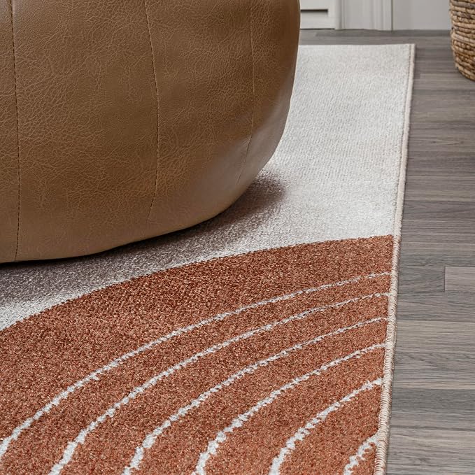 JONATHAN Y Machine Washable Multi Indoor Area Rug 5X8 ft, Arches Contemporary Minimalist for Living Room, Bedroom, Kitchen, Office, Easy-Cleaning, High Traffic, Pet-Friendly, Non-Shedding (WSH312A-5)