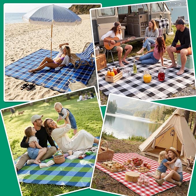 RYCHIC Extra Large Outdoor Picnic Blanket Camping Beach Mat Rug Mama Mommy Mom from Daughter Son Birthday Groom Bride Law Step Mom Stepmom Present Regalos para el día de Las Madres Mujer