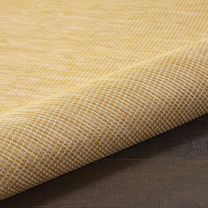Nourison Home Positano Yellow 2'2" x 8' Area Rug - Easy Clean, Non Shedding, Bed Room, Living Room, Dining Room, Kitchen (8' Runner)