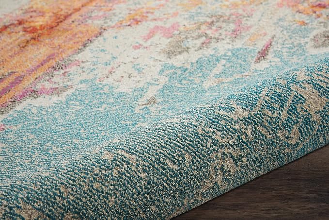 Nourison Home Celestial Sealife 10' x 14' Area Rug - Easy Clean, Non Shedding, Bed Room, Living Room, Dining Room, Kitchen (10' x 14')