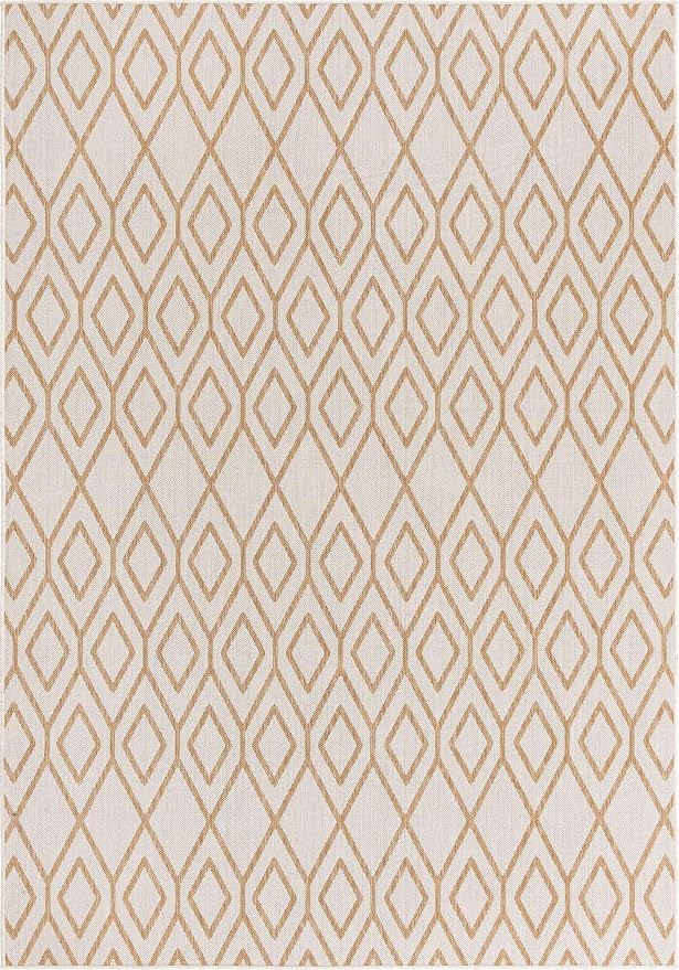 Jill Zarin Outdoor Collection Area Rug - Turks and Caicos (7' x 10' Rectangle Beige/Brown)