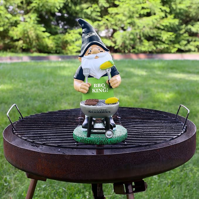 FOCO NFL Unisex-Adult NFL Team Logo Grill Garden Statue Outdoor Gnome 10"
