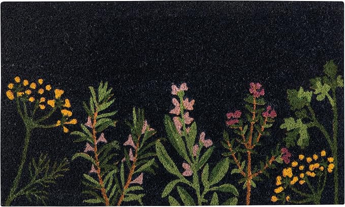 Herb-Printed Welcome Mat by Now Designs