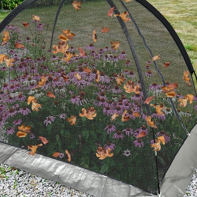 Pond Cover Dome: Protective Netting Tent for Outdoor Fish Koi Ponds Garden Leaves Vegetable Plant Care Use 13X17FT