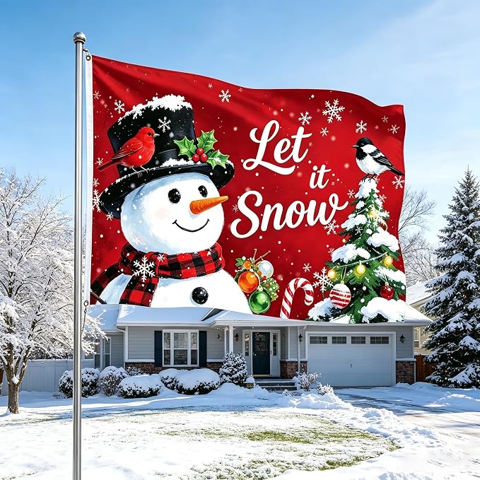 Seasonal Flags 3x5 Ft, Outdoor Seasonal Flags for Outside, Double Sided 3x5 Seasonal House Flags with Durable Material, Perfect for Yard, Patio & Porch Decor
