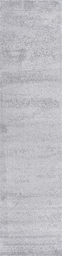 JONATHAN Y Haze Solid Low-Pile Light Gray Runner Rug 2x16, Coastal,Bohemian,Minimalist,Classic, Easy-Cleaning for Living Room,Bedroom,Kitchen,Pet Friendly,Non-Shedding (SEU100K-216)
