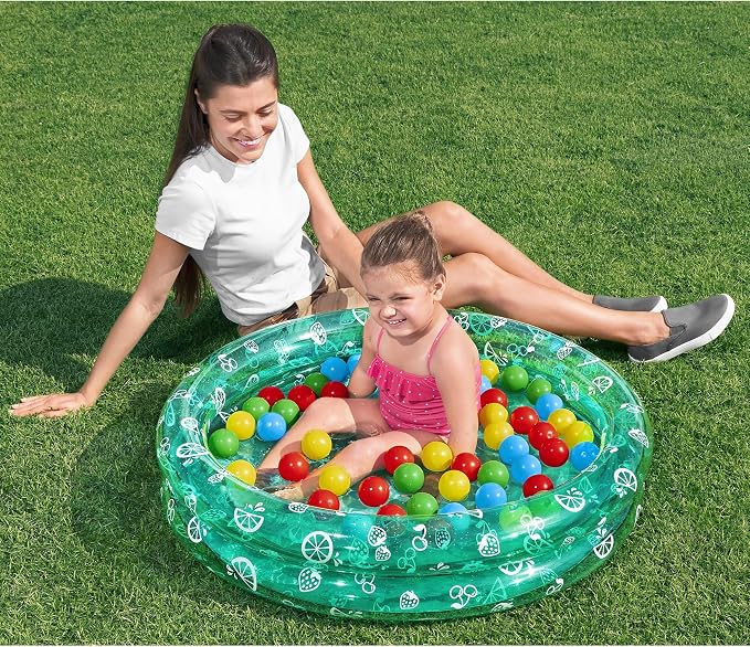 Bestway: Splash & Play - Inflatable Ball Pit Pool - 36" x 8", Kiddie Water Pool, 50 Colorful Balls, Versatile Outdoor & Indoor Use, Toddler & Kids 2+