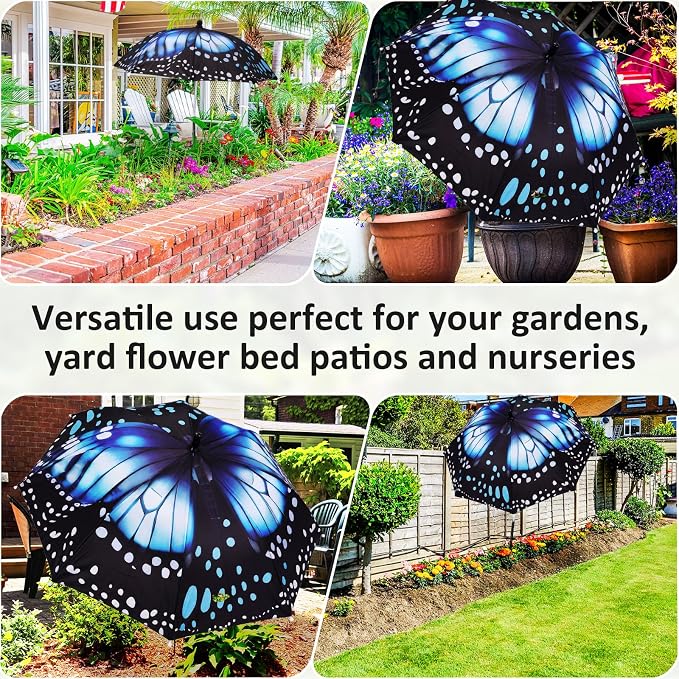 Plant Umbrellas for Outdoor Plants, Large Garden Plant Umbrella Shade Upgraded Adjustable Angle Height for Potted Plants Garden Beds
