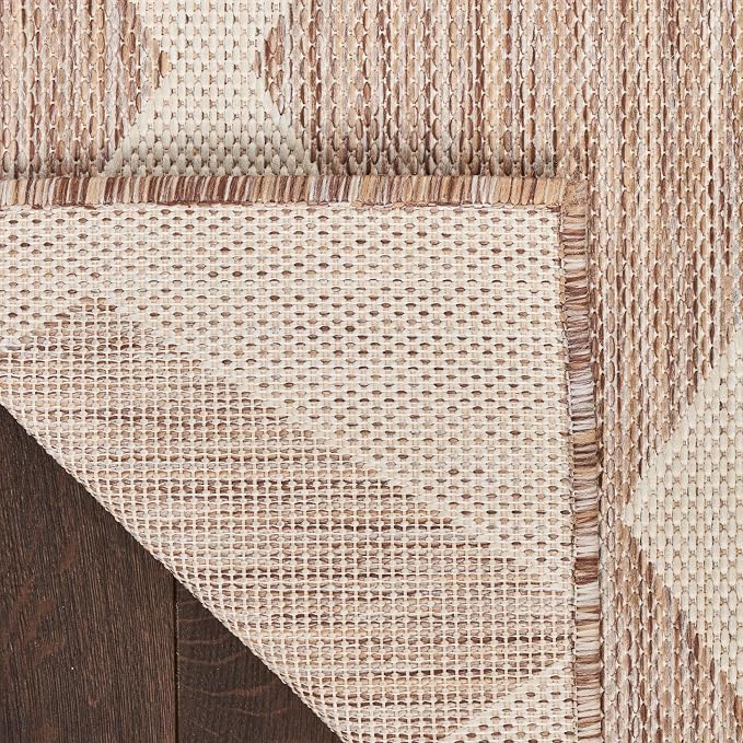 Nourison Home Positano Beige 5' x 7' Area Rug - Easy Clean, Non Shedding, Bed Room, Living Room, Dining Room, Kitchen (5' x 7')