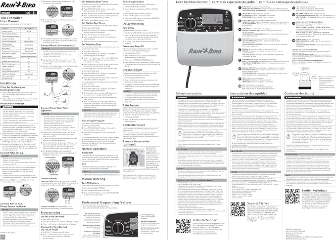 Rain Bird TRU6I Program-Based Indoor Irrigation Controller/Timer, WiFi Ready, 6-Zone/Station
