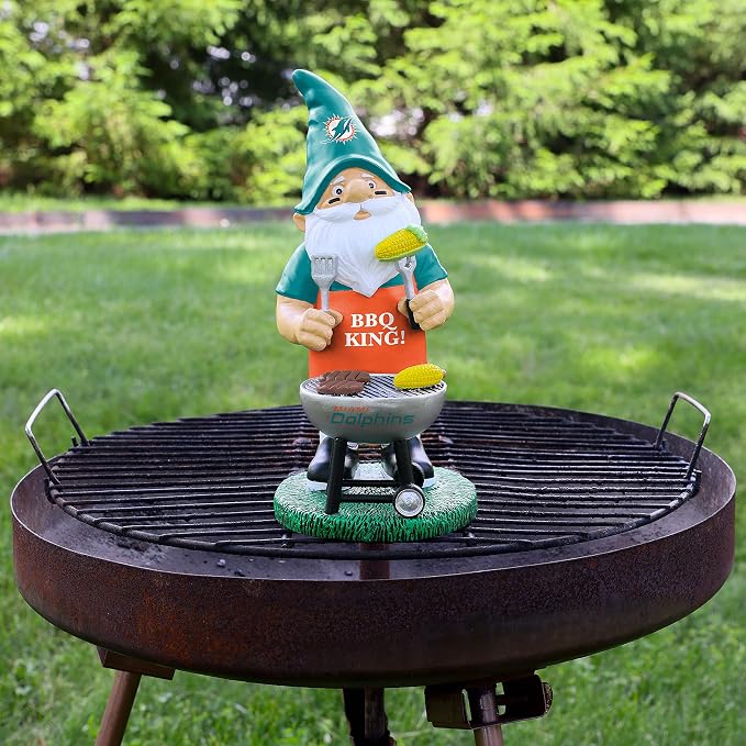 FOCO NFL Unisex-Adult NFL Team Logo Grill Garden Statue Outdoor Gnome 10"