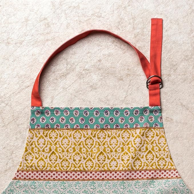 Maison d' Hermine Aprons for women with Pocket 100% Cotton (27.50"x31.50") | Adjustable Neck Strap & long ties Apron Men Chef Wedding Cooking Gardening Server Maid