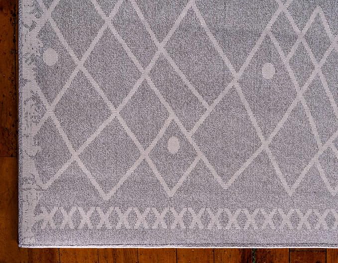 Unique Loom Fez Collection Tribal, Moroccan, Bohemian Area Rug (2' 0 x 3' 0 Rectangular, Gray/ Beige)