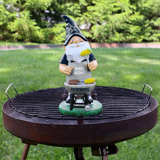 FOCO NFL Unisex-Adult NFL Team Logo Grill Garden Statue Outdoor Gnome 10"