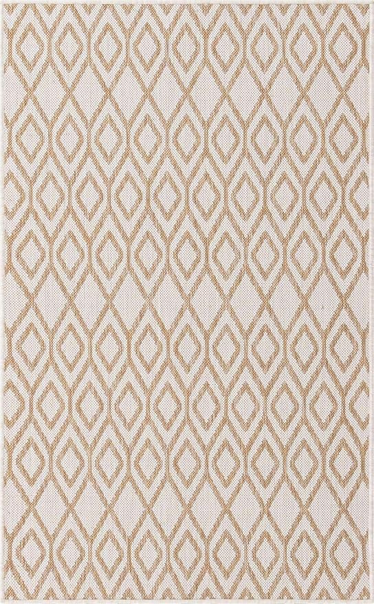 Jill Zarin Outdoor Collection Area Rug - Turks and Caicos (3' 3" x 5' 3" Rectangle Beige/Brown)