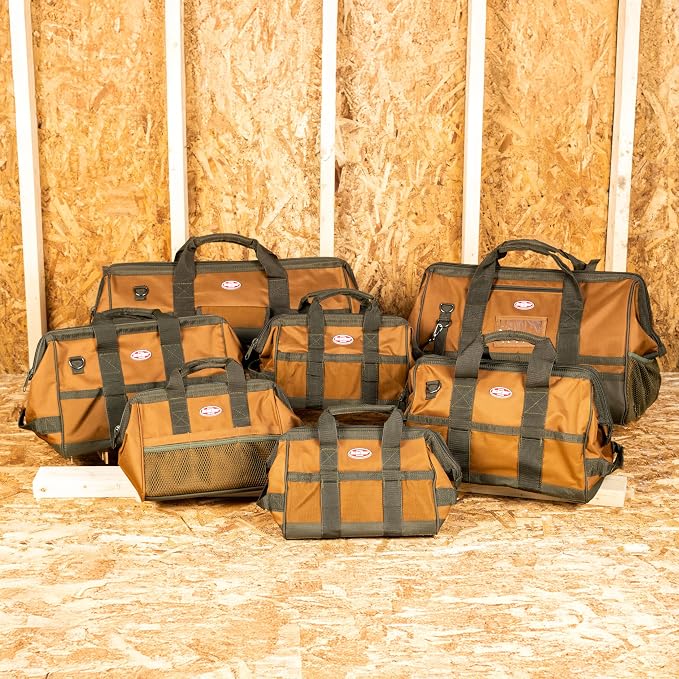 Bucket Boss Gatemouth 16 Tool Bag in Brown, 60016, 15 liters(Brown)