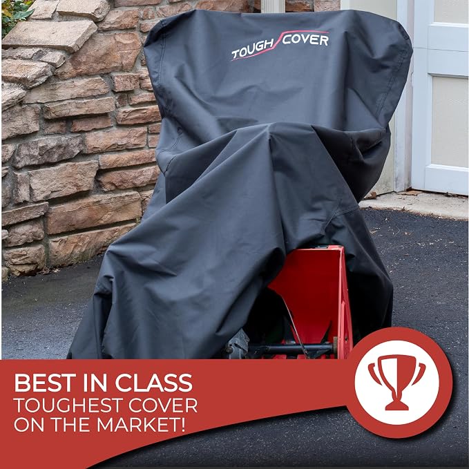 Tough Cover Snow Blower Cover - 600D Snowblower Covers Waterproof Outdoor, Heavy Duty Snow Thrower Cover Universal Fit for EGO, Honda, Ariens, Ryobi, Troy Bilt, Snow Joe, Toro, and PowerSmart
