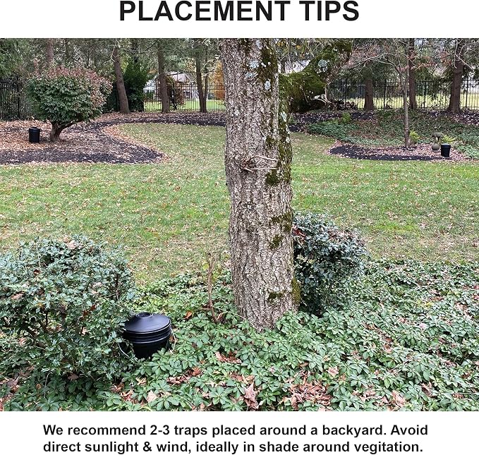 STUCK Pro AGO Mosquito Trap, Naturally Attract & Capture Container-Breeding Mosquitoes, Pet & Kid Safe, Just Add Water & Attractant & Place on a Bucket (Bucket Not Included)