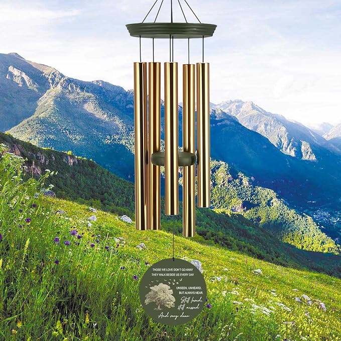 ASTARIN Custom Sympathy Wind Chimes for Loss of Loved One, Remembrance Gift for Loss Husband Wife, Windchimes in Memory of a Loved One, Gifts for Grieving Friends(Produced in Texas)
