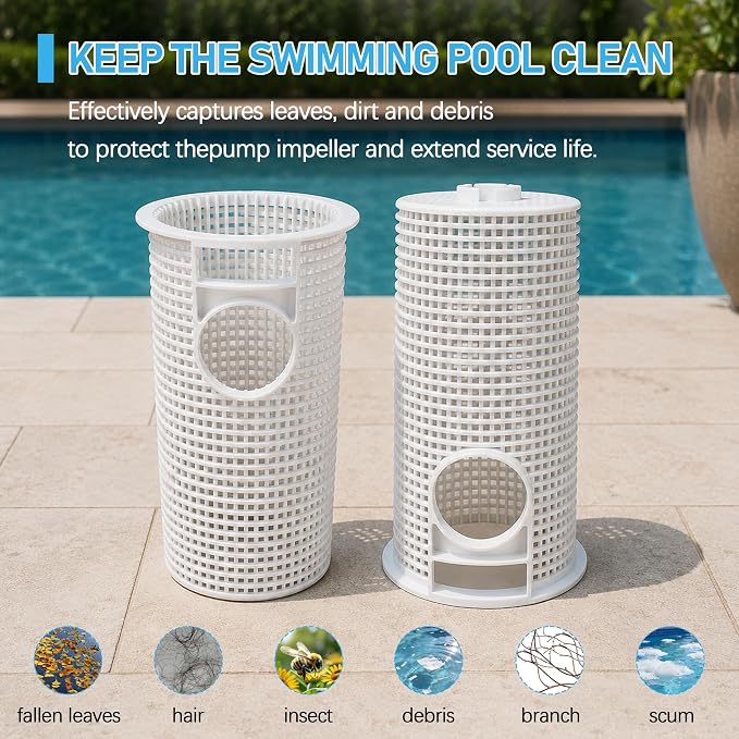 NyxVeil R0480100 for Jandy Pool Pump Filter Basket | Compatible with Jandy FloPro FHPM FHPF pumps, anti-corrosion, sturdy strainer trap for daily pool filtration