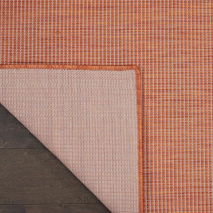 Nourison Home Positano Terracotta 2' x 6' Area Rug - Easy Clean, Non Shedding, Bed Room, Living Room, Dining Room, Kitchen (6' Runner)
