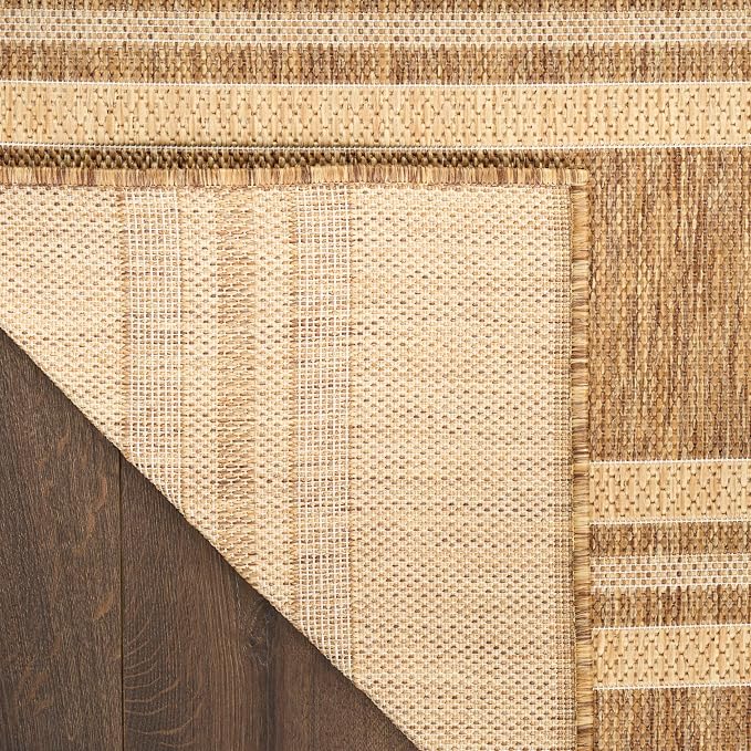 Nourison Home Horizon Indoor/Outdoor Natural 5' x 7' Area Rug - Easy Clean, Non Shedding, Bed Room, Living Room, Dining Room, Kitchen (5' x 7')
