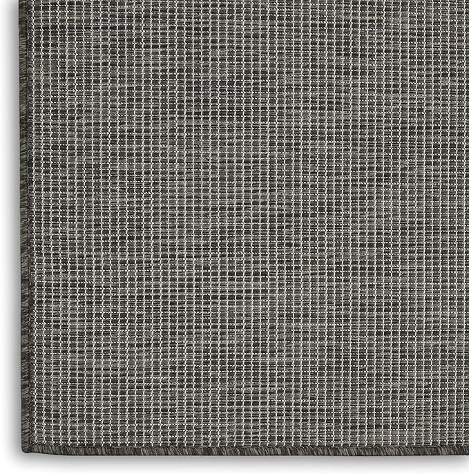 Nourison Home Positano Charcoal 4' x 6' Area Rug - Easy Clean, Non Shedding, Bed Room, Living Room, Dining Room, Kitchen (4' x 6')