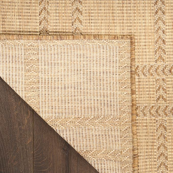 Nourison Home Horizon Indoor/Outdoor Natural 5' x 7' Area Rug - Easy Clean, Non Shedding, Bed Room, Living Room, Dining Room, Kitchen (5' x 7')