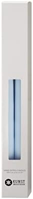 Kunstindustrien® Taper Candles – Set of 4, 13.8" – Made in Denmark, Long Burning Candles 15h, Unscented & Smokeless Candlesticks – Elegant Tall Candles for Weddings, Dinners & Home Decor (Pastel Blue) - Image 2