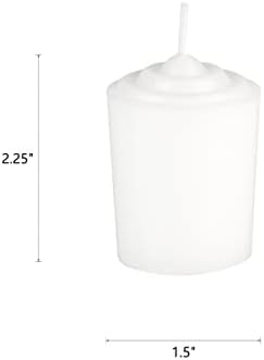 Mega Candles 12 pcs Unscented White Votive Candles, Hand Poured Wax Candle 15 Hours 1.5 Inch x 2.25 Inch, Home Décor, Wedding Receptions, Centerpieces, Occasions, Events, Festivities, Meditations - Image 2