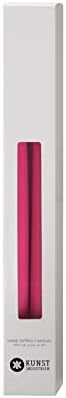 Kunstindustrien® Pink Taper Candles – Set of 4, 13.8" – Made in Denmark, Long Burning Candles 15h, Unscented & Smokeless Candlesticks – Elegant Tall Candles for Weddings, Dinners & Home Decor (Cerise) - Image 2