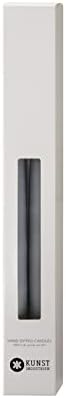 Kunstindustrien® Taper Candles – Set of 4, 13.8" – Made in Denmark, Long Burning Candles 15h, Unscented & Smokeless Candlesticks, Elegant Tall Candles for Weddings Dinners & Home Decor (Charcoal Grey) by KUNSTINDUSTRIEN