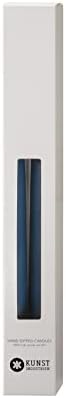 Kunstindustrien® Taper Candles – Set of 4, 13.8" – Made in Denmark, Long Burning Candles 15h, Unscented & Smokeless Candlesticks – Elegant Tall Candles for Weddings, Dinners & Home Decor (Marine Blue) - Image 2