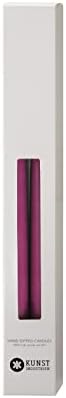 Kunstindustrien® Taper Candles – Set of 4, 13.8" – Made in Denmark, Long Burning Candles 15h, Unscented & Smokeless Candlesticks – Elegant Tall Candles for Weddings, Dinners & Home Decor (Heather) - Image 2