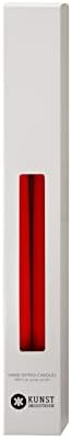 Kunstindustrien® Taper Candles, Set of 4, 13.8" – Made in Denmark, Long Burning Candles 15h, Unscented & Smokeless Candlesticks – Elegant Tall Candles for Weddings Dinners & Home Decor (Christmas Red) - Image 2