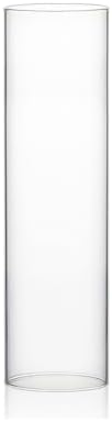 WGVI Hurricane Candle Holder Sleeve, Wide 3", Height 10", Clear Glass Cylinder Candleholder, Chimney Tube, Open Ended Candle Shade, 1 Piece by WGVInternational-OpusGlassware