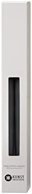 Kunstindustrien® Taper Candles – Set of 4, 13.8" – Made in Denmark, Long Burning Candles 15h, Unscented & Smokeless Candlesticks – Elegant Tall Candles for Weddings, Dinners & Home Decor (Black) - Image 2