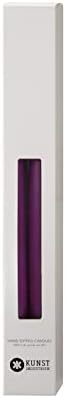Kunstindustrien® Taper Candles – Set of 4, 13.8" – Made in Denmark, Long Burning Candles 15h, Unscented & Smokeless Candlesticks – Elegant Tall Candles for Weddings, Dinners & Home Decor (Violet) - Image 2