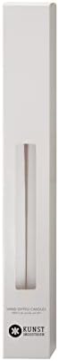 Kunstindustrien® White Taper Candles – Set of 4, 13.8" – Made in Denmark, Long Burning Candles 15h, Unscented & Smokeless Candlesticks – Elegant Tall Candles for Weddings, Dinners & Home Decor (White) - Image 2