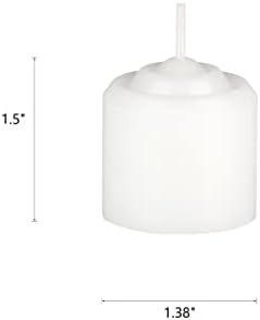 Mega Candles 12 pcs Unscented White Votive Candles, Hand Poured Wax Candle 10 Hours 1.38 Inch x 1.5 Inch, Home Décor, Wedding Receptions, Centerpieces, Occasions, Events, Festivities, Meditations - Image 2