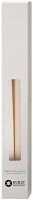 Kunstindustrien® Taper Candles – Set of 4, 13.8" – Made in Denmark, Long Burning Candles 15h, Unscented & Smokeless Candlesticks – Elegant Tall Candles for Weddings, Dinners & Home Decor (Off White) - Image 2