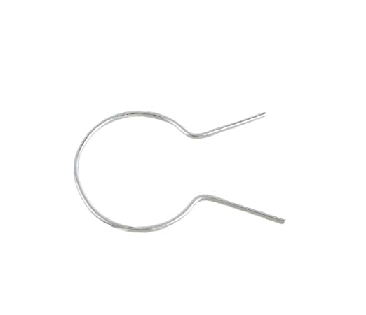 EZ Twist 2 1/2" (2 3/8" OD) x 9 Gauge Preformed Galvanized Steel Fence Ties - (100 Pack)