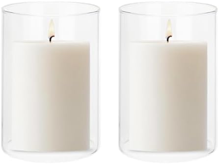 uxcell Hurricane Candle Holder H:4.7" OD:3.4" for Wedding Party Home 2Pcs by uxcell