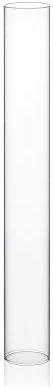 WGVI Hurricane Candle Holder Sleeve, Wide 3", Height 24", Clear Glass Cylinder Candleholder, Chimney Tube, Open Ended Candle Shade, 6 Pieces Bulk by WGVInternational-OpusGlassware