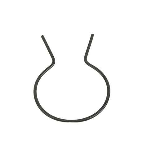 EZ Twist 3" (2 7/8" OD) x 8 Gauge Preformed Steel Tie Wire - Fence Ties - 100 Pack (Black Vinyl Coated)