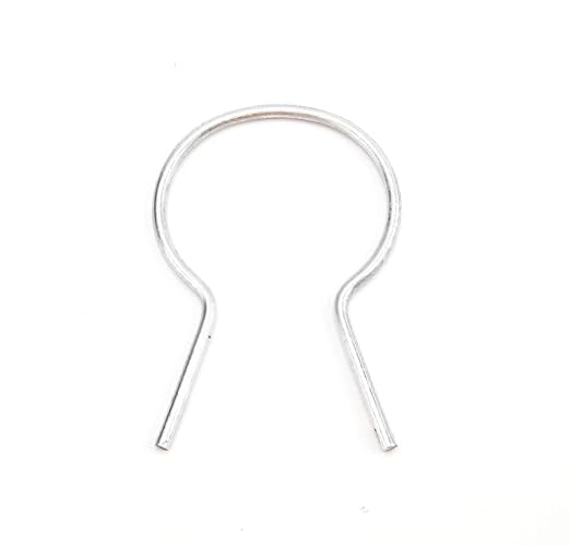 EZ Twist 2" (1 7/8" OD) x 9 Gauge Preformed Galvanized Steel Fence Ties - (100 Pack)