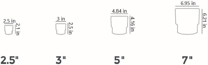 The HC Companies 3 Inch Sprite Mini Succulent Pot - Small Plastic Planter with Drainage for Indoor Plants, Artisan Taupe (20 Pack)