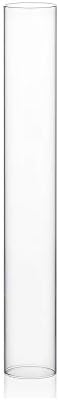WGVI Hurricane Candle Holder Sleeve, Wide 2", Height 14", Clear Glass Cylinder Candleholder, Chimney Tube, Open Ended Candle Shade, 12 Pieces Bulk by WGVInternational-OpusGlassware