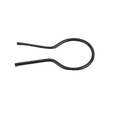 EZ Twist 1 5/8" OD x 8 Gauge Preformed Steel Tie Wire - Fence Ties - 100 Pack (Black Vinyl Coated)