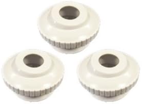 Pool and Spa Eyeball Jet 1.5" Threaded to 3/4" Open 3 in a Package White Adjustable